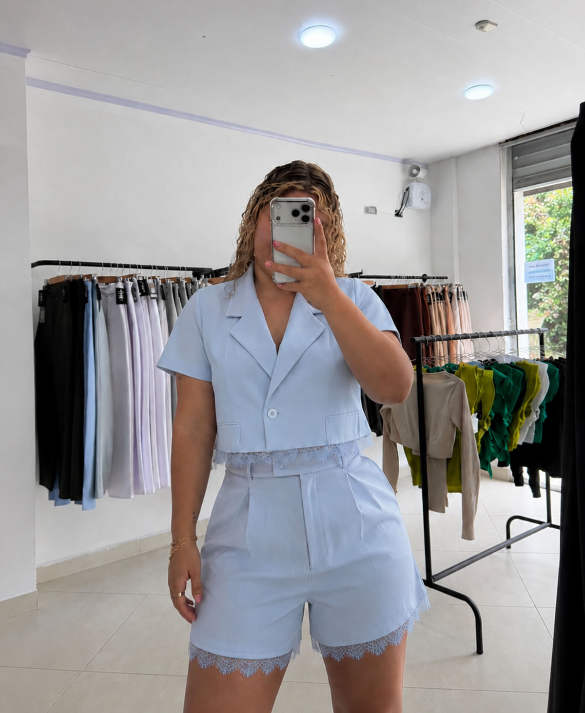 Camisa corta más short