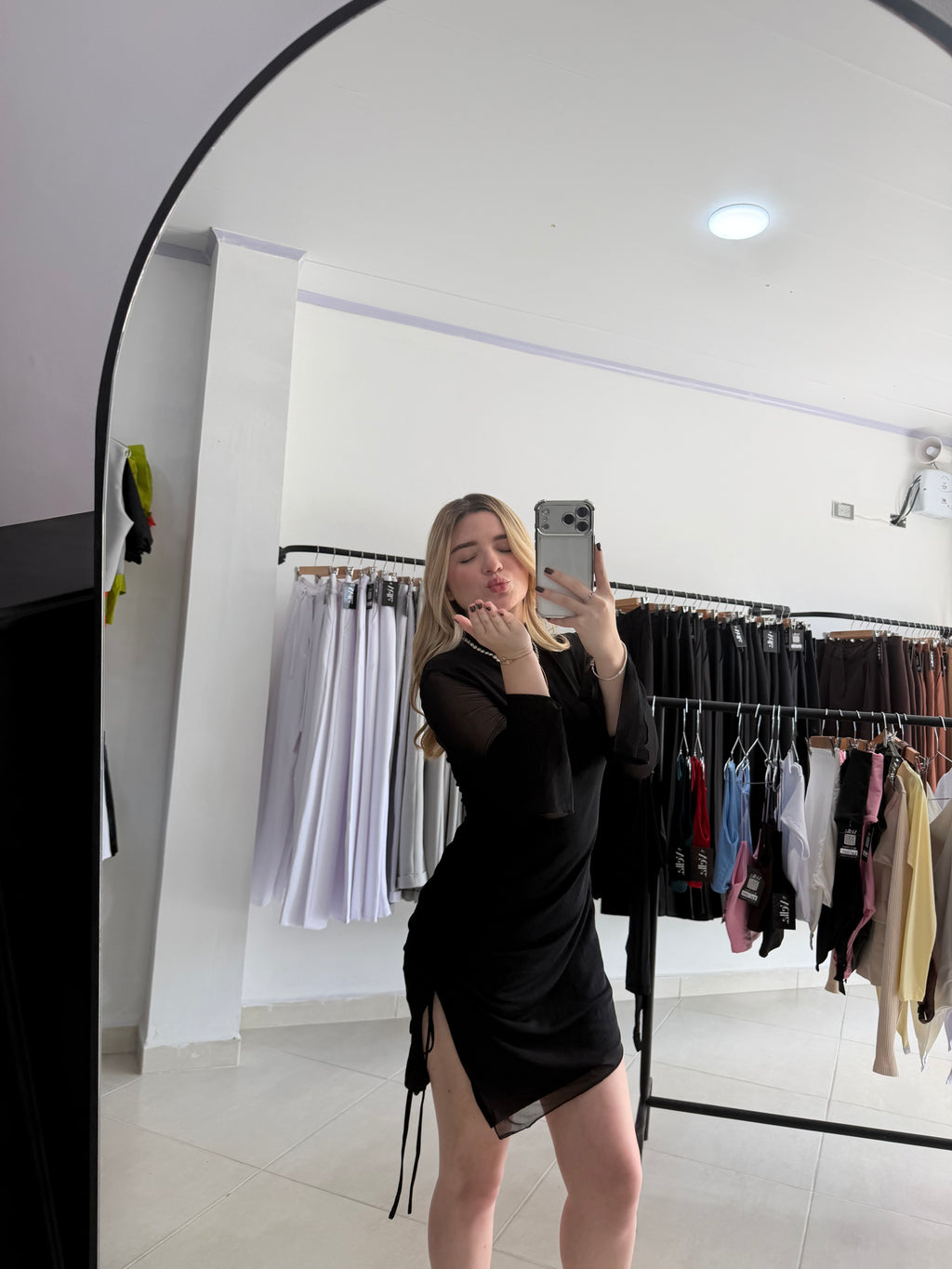 Vestido manga larga
