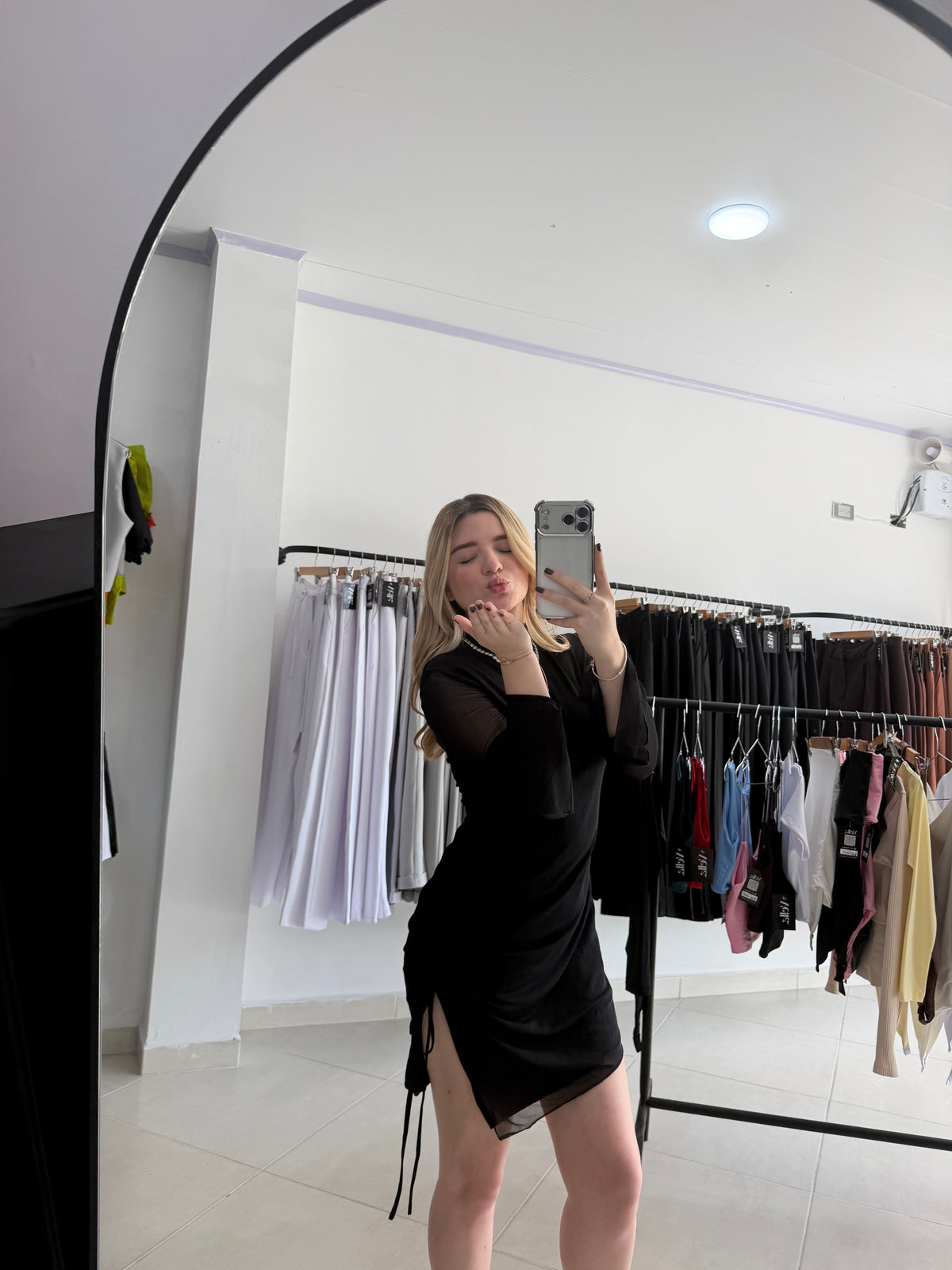Vestido manga larga