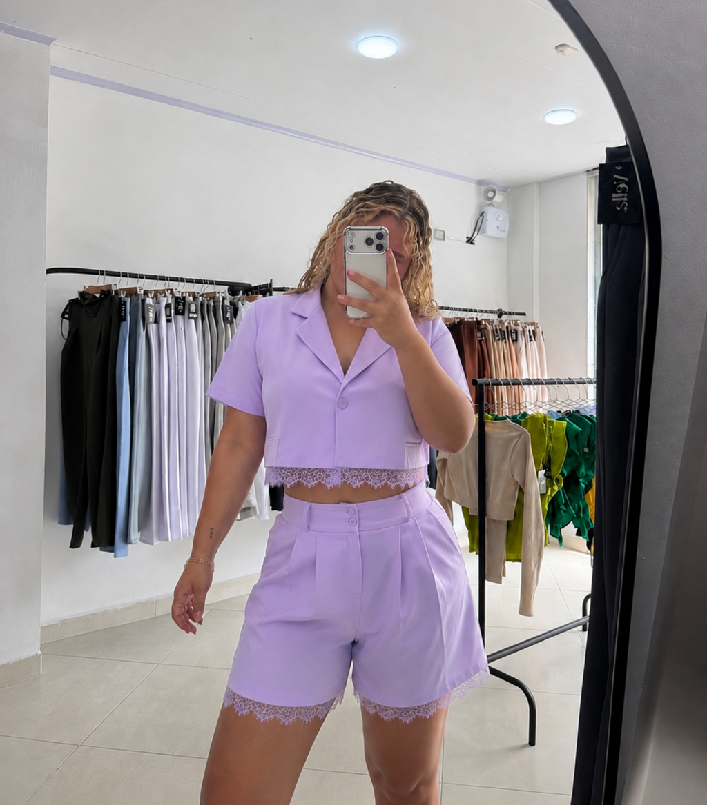 Camisa corta más short