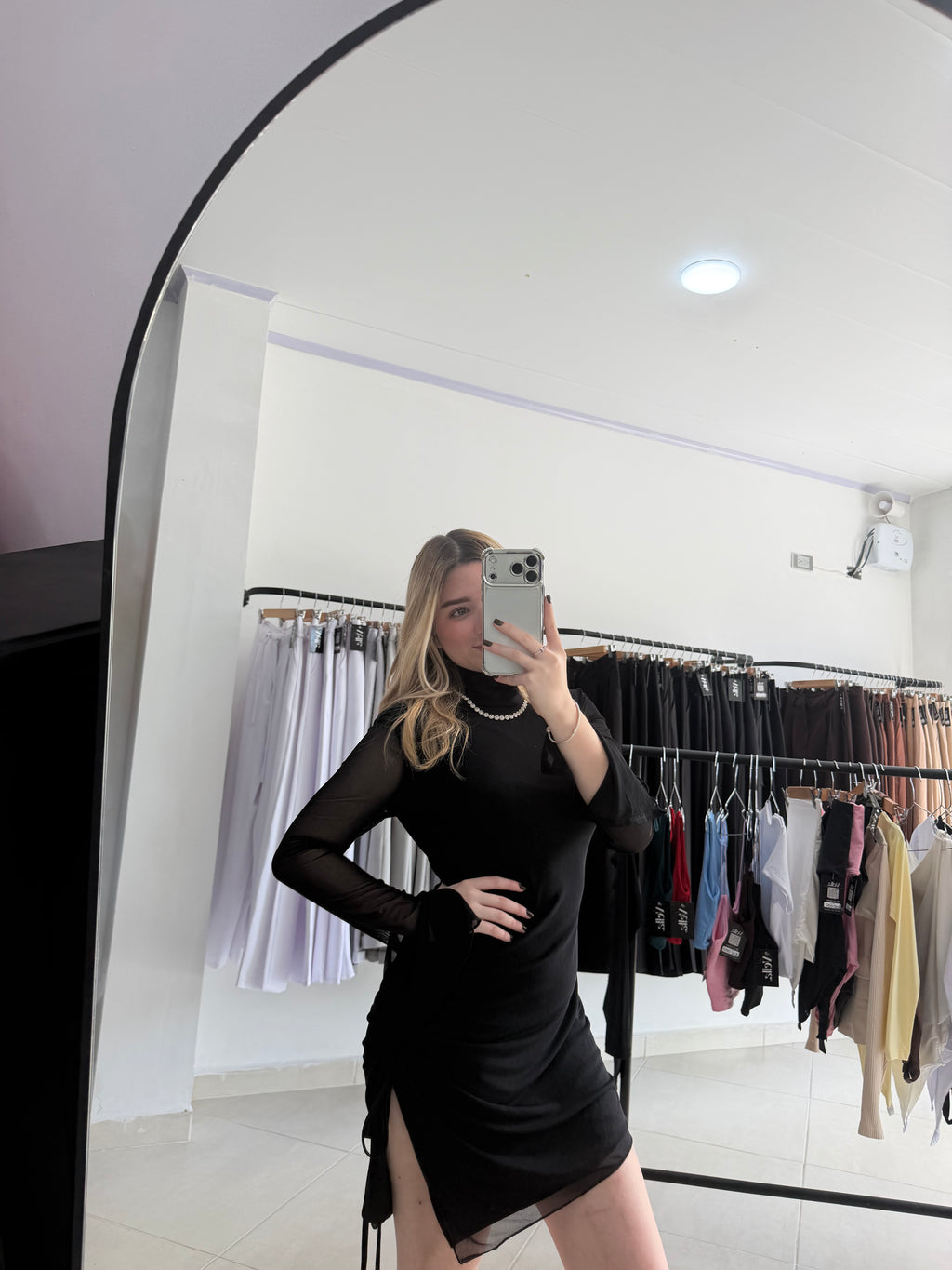 Vestido manga larga
