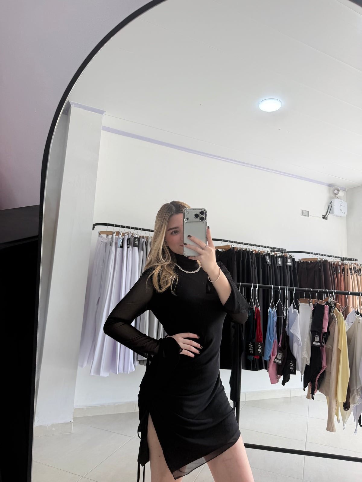Vestido manga larga