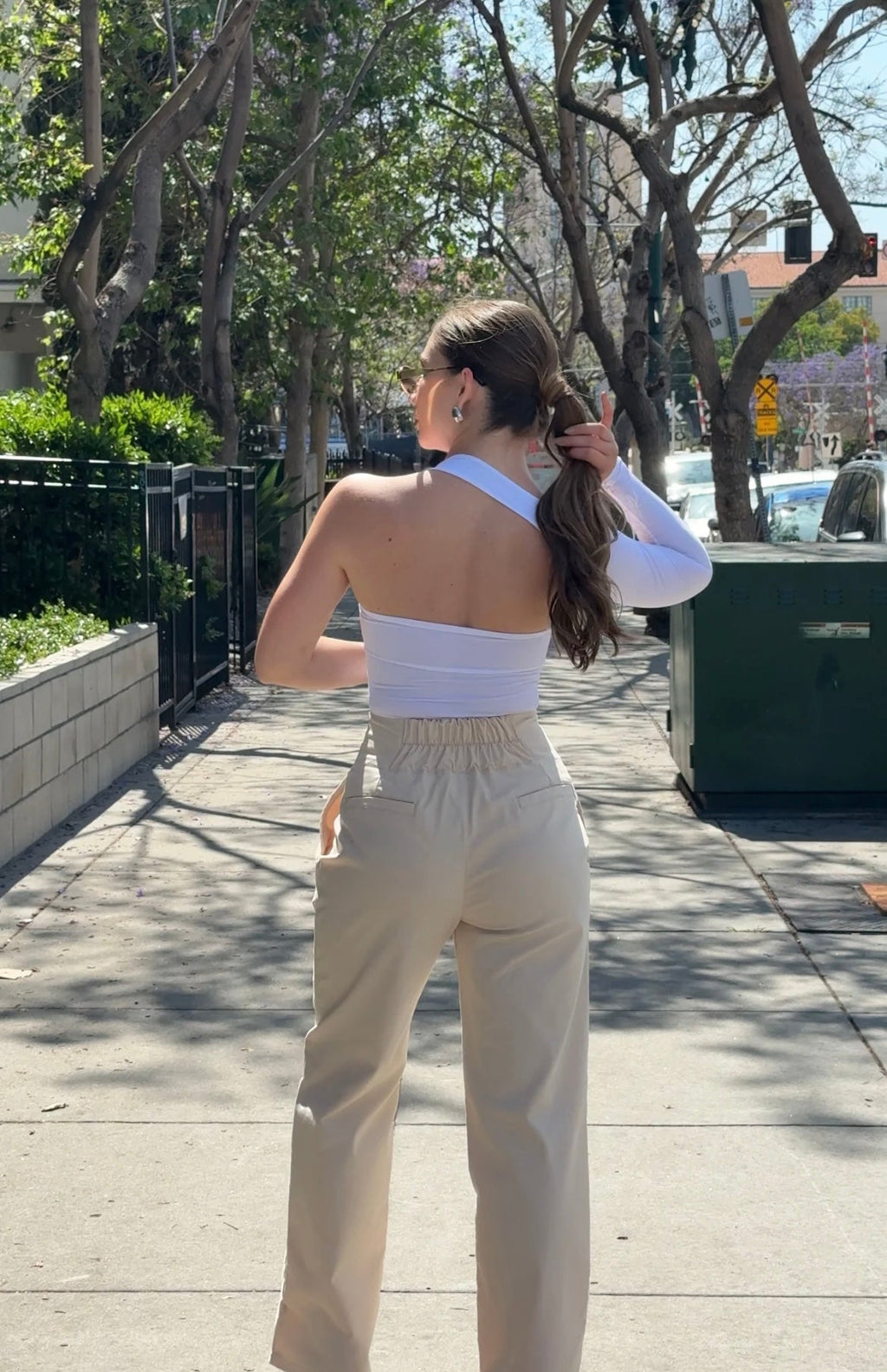 Pantalon resorte pretina ancha
