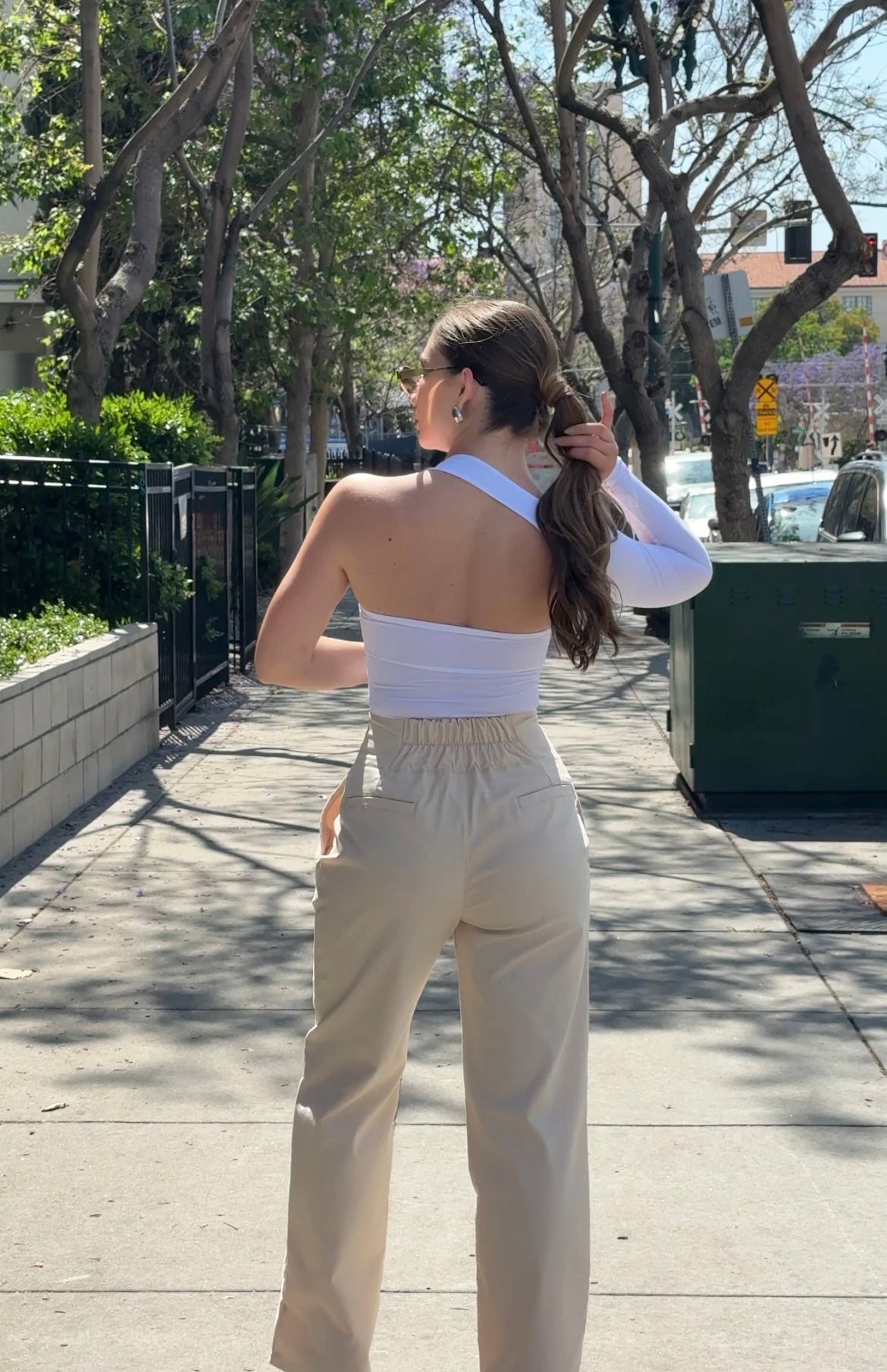 Pantalon resorte pretina ancha