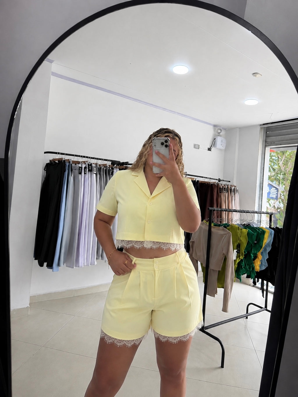 Camisa corta más short