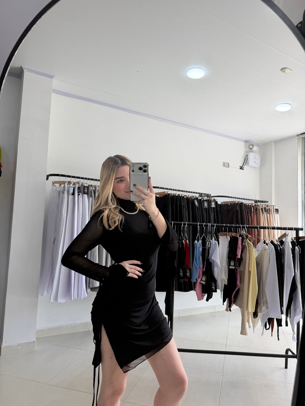 Vestido manga larga