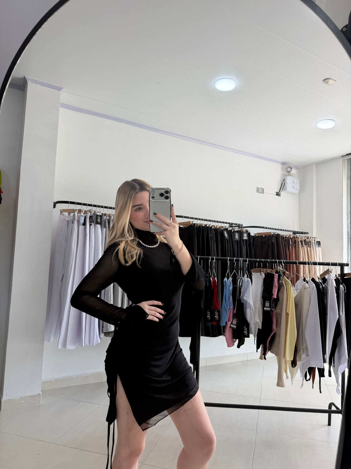 Vestido manga larga