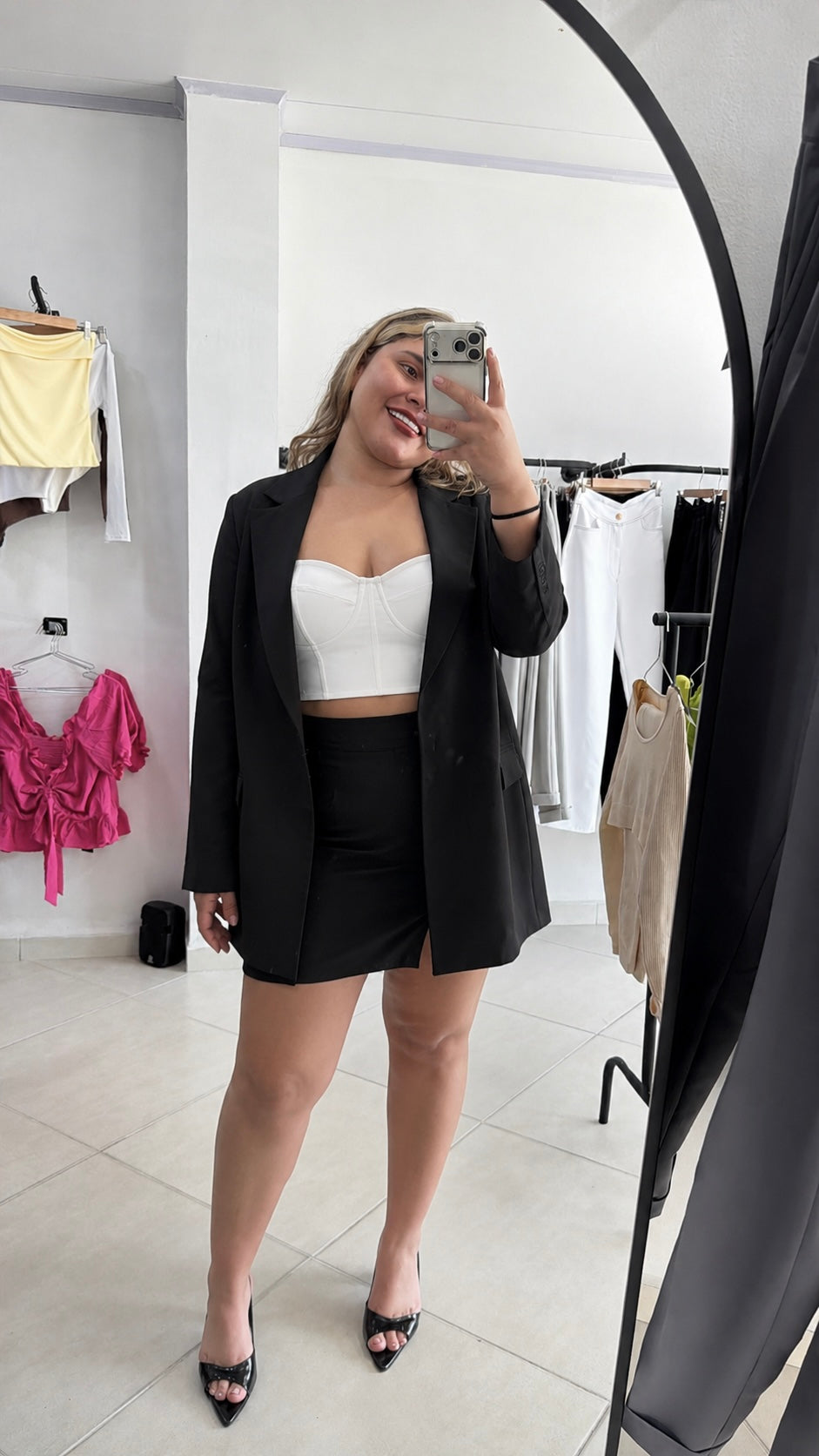 Falda y blazer